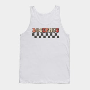 Bocephus Checkered Retro Groovy Style Tank Top